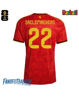 Belgia Alexis Saelemaekers #22 Tricou Fotbal Replică Mondial 2026 Barbati Acasa